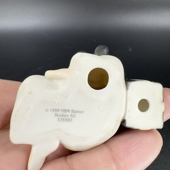 1999 NBM BAHNER Kim Anderson Verkerke Ceramic Figurine Girl Holding A Doll - Picture 4 of 11